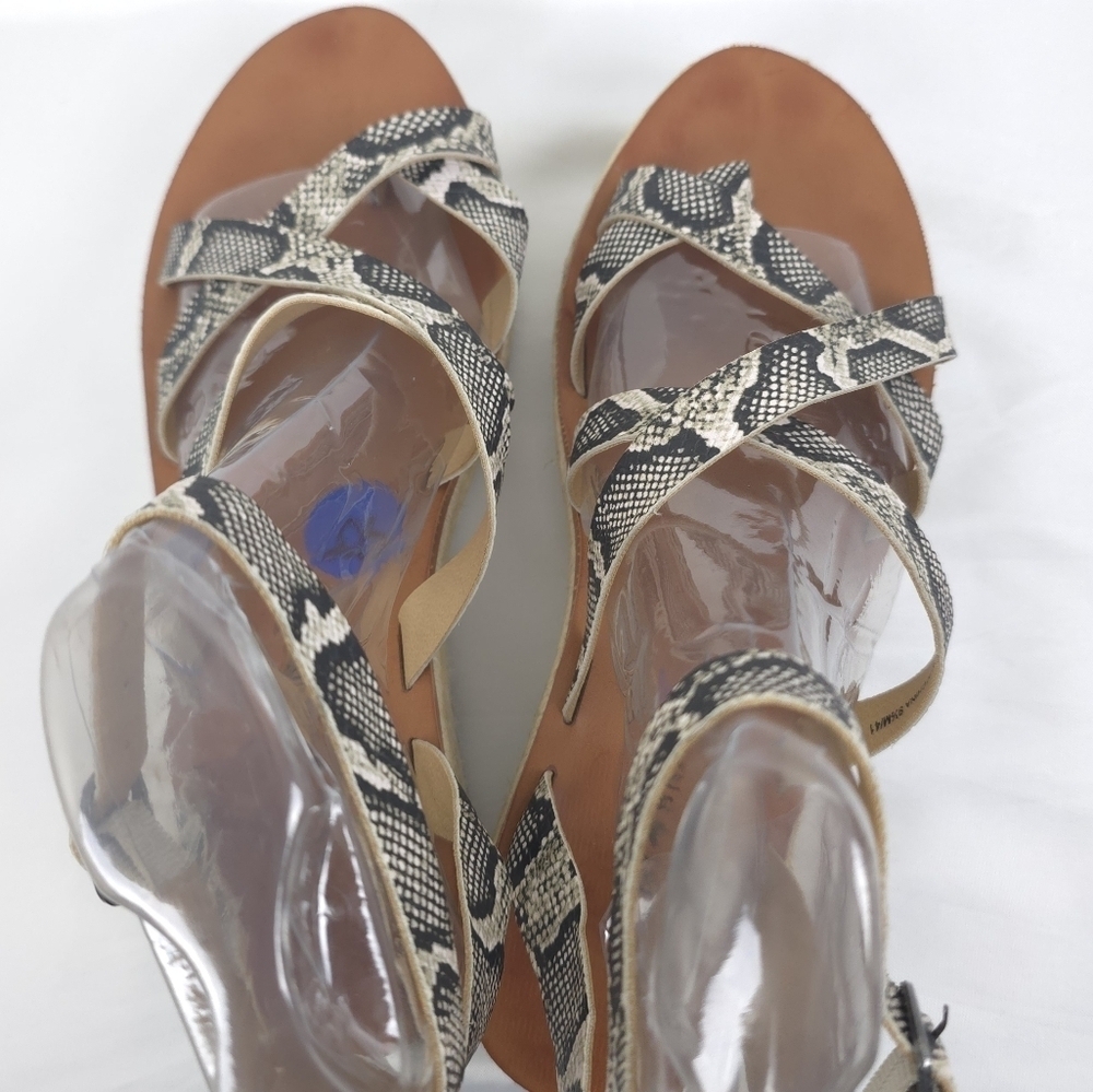 LUCKY Brand Jakina Natural Alamera Wedge Sandals Size 9.5M - Picture 4 of 15